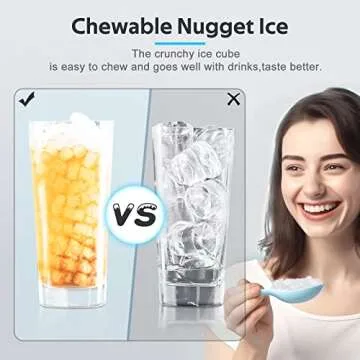 Nugget Ice Maker - Self-Cleaning, Chewable Ice On Demand