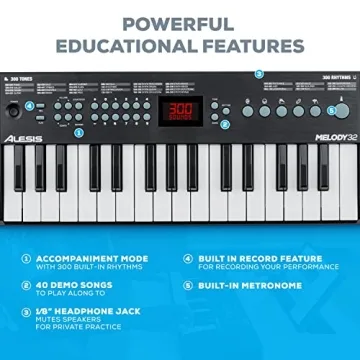 Alesis Melody 32 Digital Piano & M-Audio HDH40 Bundle