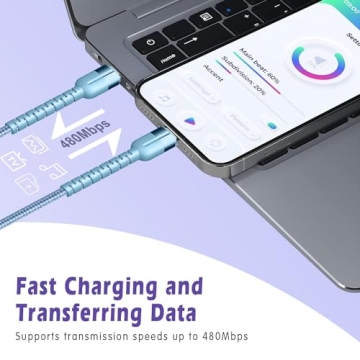 Exeric Lightning Charging Cable Fast Charging 3-Pack 3ft