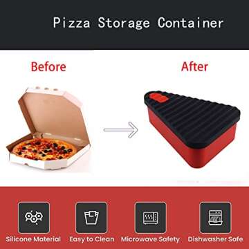 Durable Gwydre Pizza Leftover Storage Container - Eco-Friendly