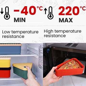 Durable Gwydre Pizza Leftover Storage Container - Eco-Friendly