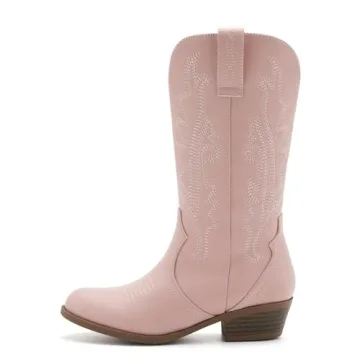 Kids Embroidered Cowboy Boots Stylish Comfortable Riding Shoes