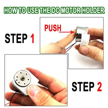 EUDAX 6 Set Mini Generator Motors 3V-12V DC Motor Electric Motor with Propellers Fan Leaf for DIY Electronic Toys Wind Turbine Hand Cranked Power Model School Project Educational Physics Experiment