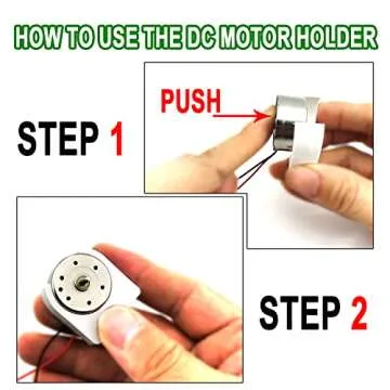 EUDAX 6 Set Mini Generator Motors 3V-12V DC Motor Electric Motor with Propellers Fan Leaf for DIY Electronic Toys Wind Turbine Hand Cranked Power Model School Project Educational Physics Experiment