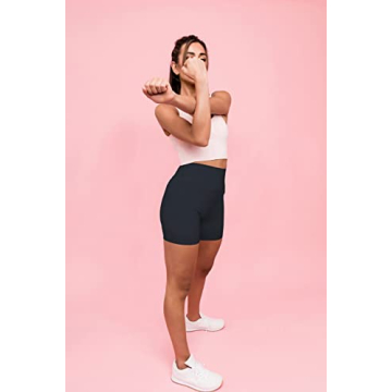 Kamo Fitness Ellyn High Waisted Yoga Shorts - 6" Tummy Control