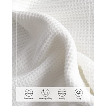 Gihuo Women’s Stylish Waffle Cropped Hoodie Jacket