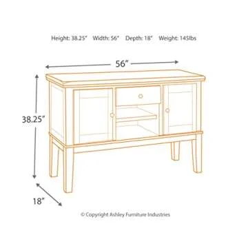 Haddigan Dining Room Buffet Cabinet with Wine Rack