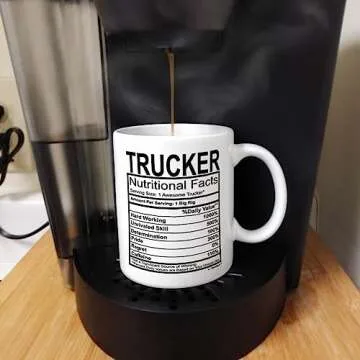 ThisWear Truck Driver Nutritional Facts Coffee Mug