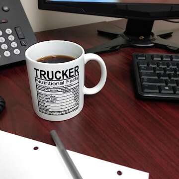 ThisWear Truck Driver Nutritional Facts Coffee Mug