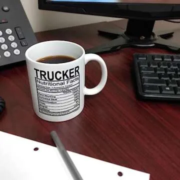 ThisWear Truck Driver Nutritional Facts Coffee Mug