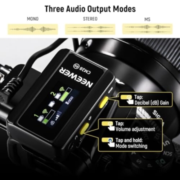 NEEWER CM28 Wireless Lavalier Mic with Noise Canceling