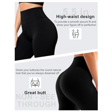 Bluemaple High Waisted Leggings for Women - Soft & Non-See Through