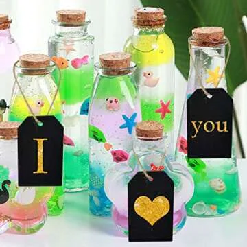 48 Pcs Chalkboard Tags, Topbuti Hanging Wooden Mini Chalkboard Signs Decorative Labels, Erasable Hanging Chalkboard Tags with Twine, Name Tags Price Tags Message Tags for DIY Craft Wedding Party Decor