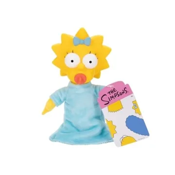 Disney The Simpsons Maggie Plush – Adorable Soft Fabric Doll with Sculpted Head