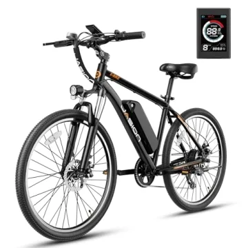 Jasion EB5 Electric Bike: 500W Motor, 40Mile Range, 7-Speed for Adults