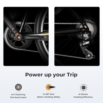 Jasion EB5 Electric Bike 500W Motor 40Mile Range 7Speed