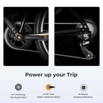 Jasion EB5 Electric Bike 500W Motor 40Mile Range 7Speed