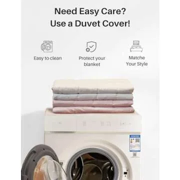 Weighted Idea Cooling Blanket for Restful Sleep - 17lbs