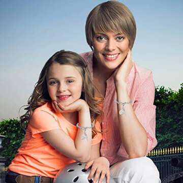 TONY & SANDY Easter Basket Stuffers Valentines Gifts for Teen Girls Charm Bracelet Jewelry Teenage Girls Gift Ideas 8 10 12 16 14 13 Year Old Girl Stuff Birthday Christmas Personalized