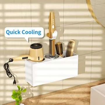 NIUBEE Hair Tool Wall Mount Organizer - Tidy & Safe