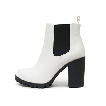 Soda Glove Stylish Ankle Boots With Chunky Heel