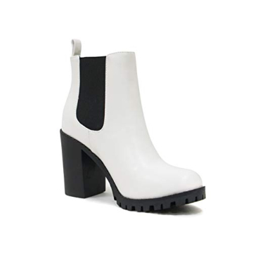 Soda Glove Stylish Ankle Boots With Chunky Heel