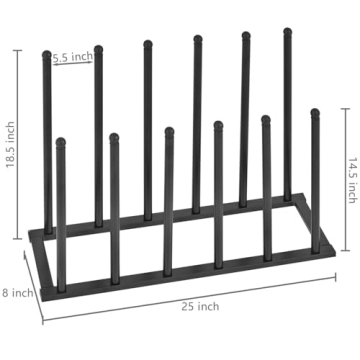 MyGift Sturdy Metal Boot Rack for Tall Boots Storage