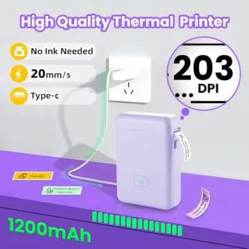 Portable Vretti Bluetooth Label Maker for Creative Labels