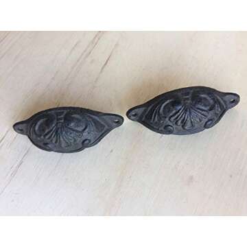 Antique Replica Drawer Pulls for Home Decor - 12pcs