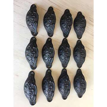 Antique Replica Drawer Pulls for Home Decor - 12pcs