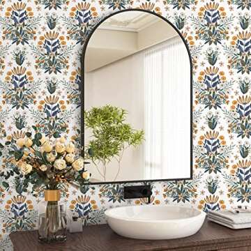 Floralplus Boho Wallpaper - Removable Peel and Stick Design