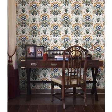 Floralplus Boho Wallpaper - Removable Peel and Stick Design