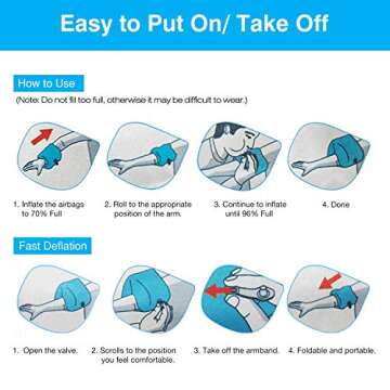 MoKo Swim Arm Bands for Kids, Toddlers Begin to Swim Inflatable Pool Floats Sleeves, Cute Cartoon Swimming Wings Armlets Rings Floaties Tubes, Water Sports Learning Swim Training Aids, Scallop