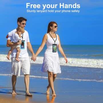 Famoby Waterproof Phone Pouch for iPhone and Samsung