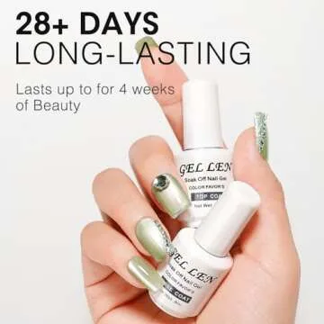 Gellen Gel Top and Base Coat Set for Stunning Long-Lasting Nails