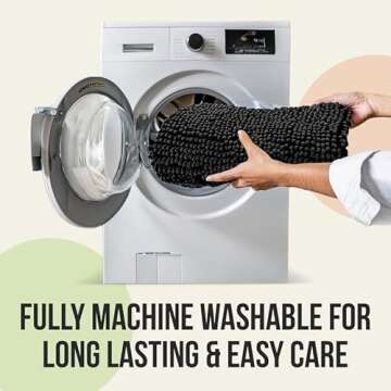 ITSOFT Plush Bathroom Rug 34x21, Absorbent Machine Washable Non Slip Chenille Bath Mats, Quick Dry Bathmat, Bath Rugs for Bath, Shower, Bedroom, or Door Mat, Spa Blue