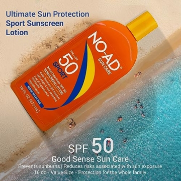 NO-AD SPF 50 Sport Sunscreen - Broad Spectrum UV Protection