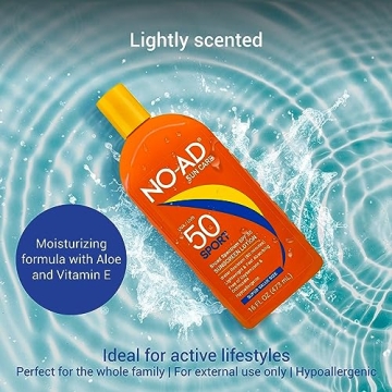NO-AD SPF 50 Sport Sunscreen - Broad Spectrum UV Protection