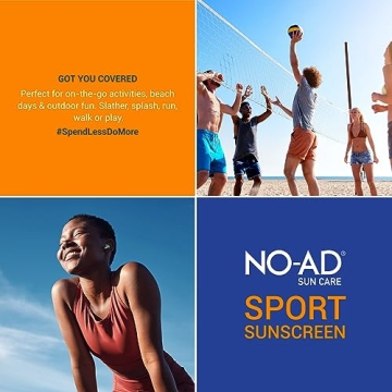 NO-AD SPF 50 Sport Sunscreen - Broad Spectrum UV Protection