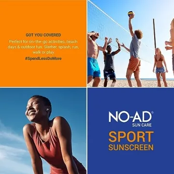 NO-AD SPF 50 Sport Sunscreen - Broad Spectrum UV Protection