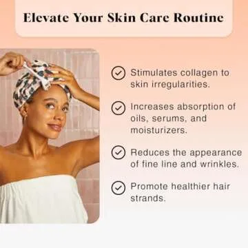 Kitsch Derma Roller for Face, Face Roller for Beard, Skin Care Tools, Gifts For Women and Men, Travel Essentials, White