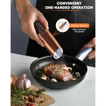 Electric Salt & Pepper Grinder Set - White Light