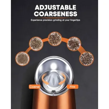 Electric Salt & Pepper Grinder Set - White Light