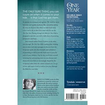 The One Year Praying through the Bible for Your Kids: A Daily Devotional for Parents with 365 Script...