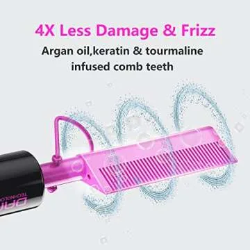 DAN Technology Ceramic Pressing Comb - Travel Ready Hair Tool