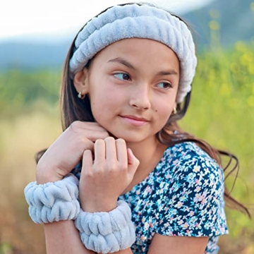 FROG SAC Spa Headband & Wristbands Set for Skincare