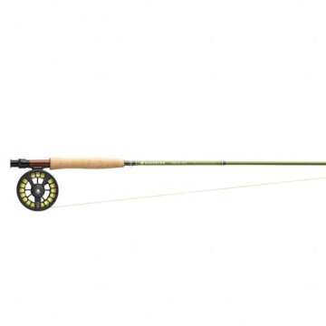 Redington Trout Fly Fishing Field Kit, 9' Medium-Fast Action Rod and Run Reel, Trout Fly Line, Carrying Case