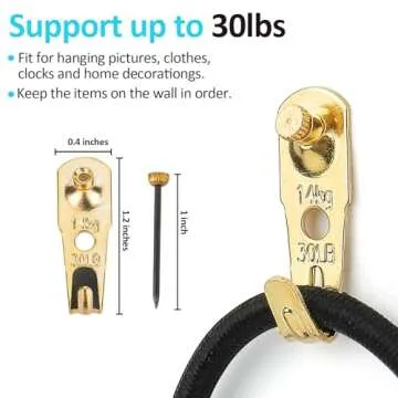30 lb Picture Hangers Set for All Your Decorating Needs