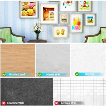 30 lb Picture Hangers Set for All Your Decorating Needs