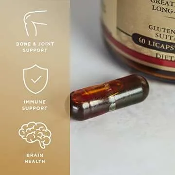 Solgar Full Spectrum Curcumin - 90 LiCaps - Superior Absorption - Brain, Joint & Immune Health - Non-GMO, Vegan, Gluten Free, Dairy Free - 90 Servings